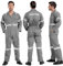 Men's Cotton Blend Coverall Boiler Suit, Long Sleeves, for Mechanics, Painters, Gardeners, Welders, Builders UK - ALL SIZE (GREY, XL)