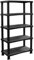 5-Tier Plastic Shelving Unit - Storage Racking Shelves for Home, Shed, Warehouse - No Tools Required,- Maximum 25kg per Shelf Capacity, Size: H 175cm x W 80cm x D 40cm Ideal for Bulk Storage Needs