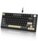 ATTACK SHARK K85 Mechanische Gaming-Tastatur 75% Prozent, Anpassbares Ansprechverhalten, Magnetschalter, Apex Pro TKL RGB Gasket Keyboard A75 QWERTY mit Drehknopf, Unterstützt DKS/MT/TGL, für PC/MAC