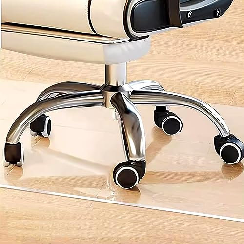 IUokLU Transparente Bodenschutzmatte für Stühle mit Rollen im Homeoffice Teppichschutz für den Innenbereich Eingangsbereich Flur Wohnzimmer Küche，120 cm x 300 cm (4 x 10 Fuß)