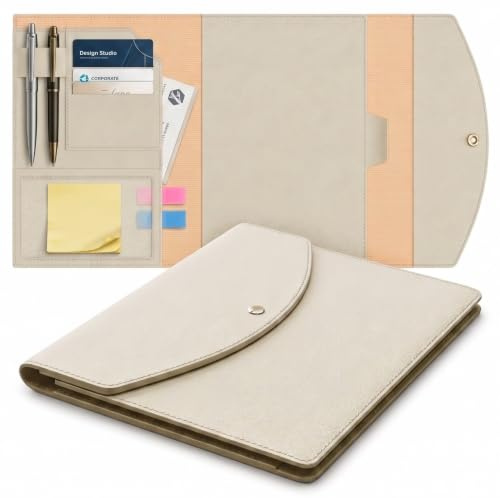 Note Wrap Luxuriöser schlanker Organizer-Einband, kompatibel mit, Journal, Planer, Executive-Größe A5, passend für 6 x 8.8 Inch große Notizbücher, weiches veganes Leder für Core