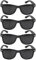 4 Stück Augentrainer Lochbrille, Komfortable Lochbrille für Augentraining zur Entspannung, Schwarze Rasterbrille Pinhole Glasses, Multidot Brille, Gitterbrille mit Faltbaren Bügeln für Augen-Training