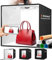 DUCLUS Fotobox, 40 x 40 cm Aufgerüstete 18W Photobox, Dimmbarer Lichtbox Kit mit 160 5500K LEDs und Type-C Schnittstelle, 8 Fotohintergründe für Produktfotografie