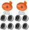 Evenlinkics Bobines de débroussailleuse compatibles avec les débroussailleuses Black und Decker, A6481/A6485, diamètre : 1,65 mm, longueur : 9 m, pour bobines de rechange Black et Decker (8 bobines de
