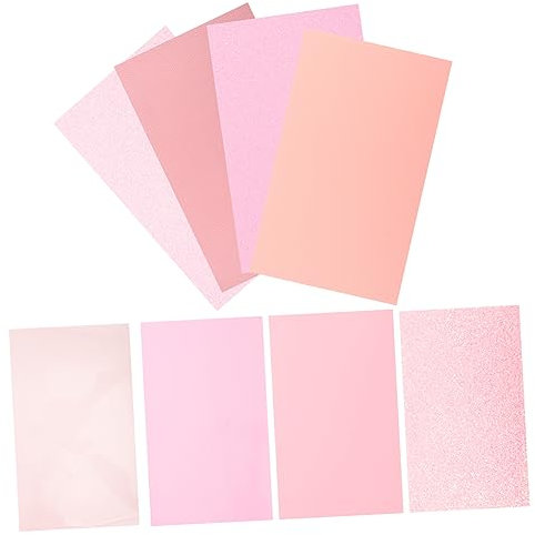 Tofficu DIY Craft Leather 8 Sheets of Earring Leather Sheets Versatile for Bows Phone Covers Bags Decor