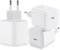 Chargeur USB C, 25W Prise USB C 3-Pack Chargeur Rapide USBC Rapide pour Samsung Galaxy iPhone 16 15 Plus Pro Max Mini SE X XS XR iPad Huawei Xiaomi,Prise USBC Bloc Secteur Embout Adaptateur