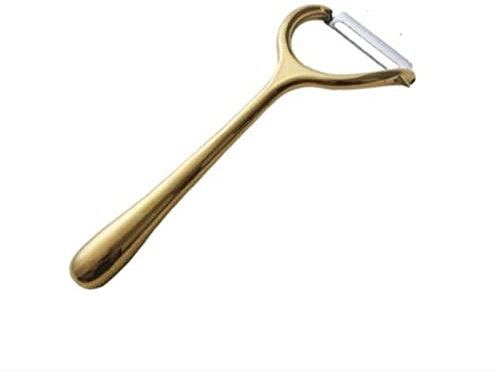 ETZRYSYB peeler Gold Fruit Peeler Zinc Alloy Vegetable Fruit Peeler Potato Apple Carrot Peeler Kitchen Accessories Gadgets(Gold)