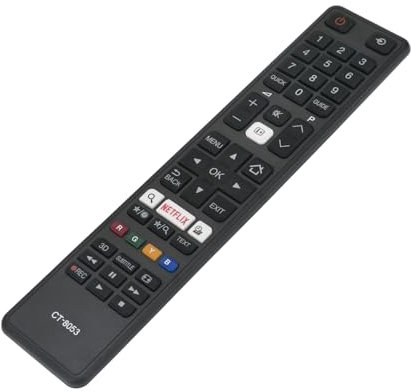 CT-8053 CT-8069 Télécommande remplacée -VINABTY-fit pour Toshiba Ultra HD WLAN TV Télécommande CT-8053 CT8053 RC48121 RC48122 24W3753DG 43U5766DG 40L3663DG 55U5766DG 43U5663DG 48U7653DB