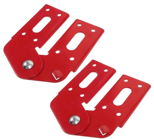 QUMIIRITY 2 Stück Alu Legierung Trittleiterscharnier Klappleiter Gelenk Mit Doppelschalter Und Schnalle Gewerblich Robust