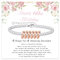 BMMYE 60th Birthday Gifts for Women Rose Gold Bracelet for Women with Birthdays Card 60th Birthday Gifts for Her