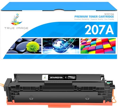 207A W2210A Mit Chip Toner Kompatible für HP 207A 207X W2210X für HP Color Laserjet Pro MFP M283fdw Toner Schwarz M255dw M282nw M283fdn M283 M282 M255 Toner (1er-Pack, Schwarz)