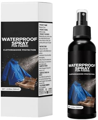 Waterproofing Spray for Fabric Outdoor | Carpet Water Resistant Liquid 120ml | Water Shield Agent Portable for Clothing Upholstery Shoe Sofa Tent Furniture Fabric Camping Hiking