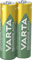 VARTA Batterien AA, wiederaufladbar, 2 Stück, Recharge Accu Recycled, Akku, 2100 mAh Ni-MH, aus 21% recyceltem Material, vorgeladen, sofort einsatzbereit