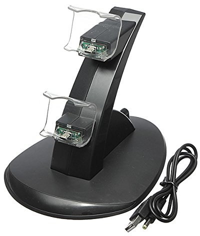 C-FUNN Play Station 4 Dual USB Ladestation Ständer Für Ps4 Controller