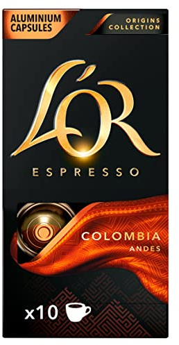 L'OR Espresso Colombia Intensity 8 Aluminium Coffee Capsules x10