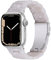 Miimall Resin Strap Compatible with Apple Watch 42mm/44mm/45mm/49mm, Lightweight Band with Stainless Steel Buckle iWatch Strap Bracelet for Apple Watch SE/Ultra Series 8 7 6 5 4 3 2 1(Pearl White)