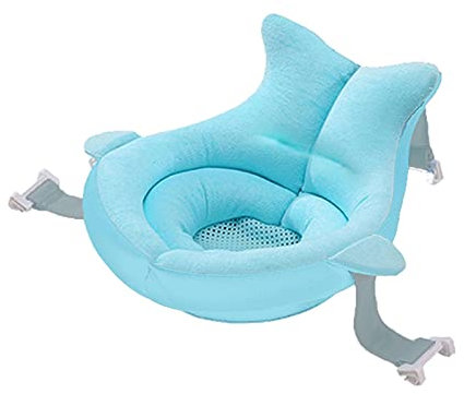 Baby Badewanne Pad Neugeborene Baby Badewanne Kissen, Neugeborene Bad Anti-Rutsch-Kissen Sitz, Schwimmendes weiches Badekissen Für Neugeborene 0-12 Monate, Schnelltrocknendes Gewebe