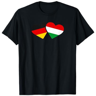 Deutschland Ungarn T Shirt Liebe Herz Freunde Love Geschenk T-Shirt