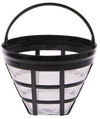 Mesh Sieve, Stainless Steel + Nylon net Replacement Coffee Filter Reusable Refillable Basket Cup Style Brewer Tool