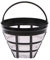 Mesh Sieve, Stainless Steel + Nylon net Replacement Coffee Filter Reusable Refillable Basket Cup Style Brewer Tool