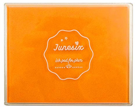 Große Stempelkissen, waschbar, für Scrapbooking, Fingermalfarbe, Stempelkissen für Kinder, für Gummistempel, DIY-Karten, Gemälde, Baby-Fußabdruck (Erdig gelb)