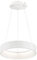 Wofi LED Pendelleuchte dimmbar Hoehenverstellbar Esstischlampe hängend LED Modern Hängelampe Ring weiß, Metall, 31,5W 2500Lm warmweiß, DxH 45x150 cm, 11489