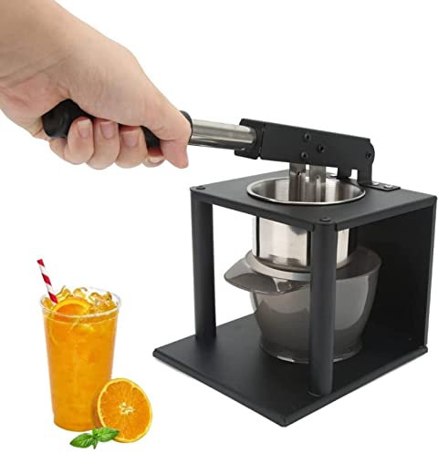 Exprimidor de frutas,Manual Exprimidor Brazo,Máquina exprimidora cítricos Diseño palanca Trituradora naranja comercial con Filtro Acero Inoxidable, granadas tomate y limón
