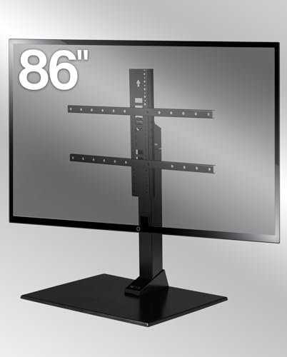 SANUS Soporte universal para TV – Base giratoria grande de repuesto para pantallas de hasta 86 pulgadas – gira 70 grados y altura ajustable 8 pulgadas – Compatible con Sony, Vizio TCL y más
