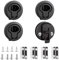 YOUNTHYE 4 Stück Pull Lock Schwarz Pull Lock Möbelschloss Kunststoff Push Lock Schloss Wohnmobil Riegelschloss für Schrank, Boot, Wohnwagen, Schublade, Möbel