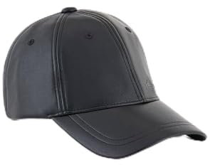 Armani Exchange Women's, Ophelia, Leather Effect Baseball Cap, Black, One Size