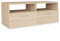Helloshop26 Meuble télé Buffet TV télévision Design Pratique aggloméré 95 cm chêne 2502092