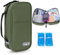 YOUSHARES Estuche Insulina con 2 Bolsa Gel Frio - Nevera Portatil Insulina para Viajes - Estuche Isotérmico Insulina Organizador para Diabéticos(Verde militar)
