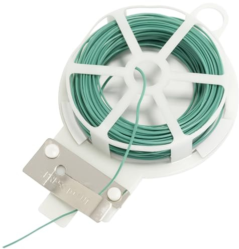 AERZETIX - C73805 - Rolle Flexibler Gartendraht 20 m x 1 mm mit kunststoffschutz - Flexibler Twistdraht - Bindeband - schnüre und bindedrähte - Farbe grün