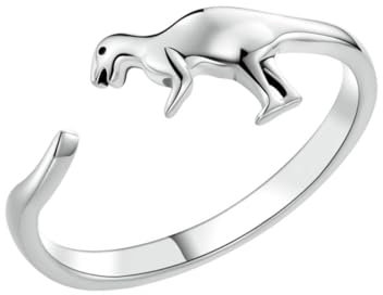 PACKOVE Dinosaurier-ring Aus Sterlingsilber Dinosaurier Offener Ring Damenring Dinosaurier-ring Für Frauen Tier Männer Und Frauen S925 Sterlingsilber Universal- Zubehör