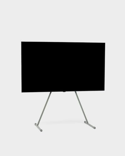 Pedestal Viva TV Ständer für 32 bis 70 Zoll | Hochwertiger TV Stand in Modernem Design | Robuste TV-Standfüße aus Stahl | Stilvoller TV Standfuss mit Schrägen Beinen und Abgerundeten Füßen (Grün)