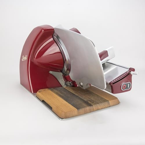 Berkel Home Line 250 Plus Messerabnehmer Aufschnittmaschine | Schneidemaschine + handgefertiges Einlegebrett - Sonderangebot (Home Line 250)