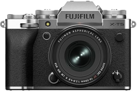 Fujifilm X-T5 Kit d'objectifs d'appareil Photo numérique sans Miroir XF16-50mmF2.8-4.8 R LM WR - Argent
