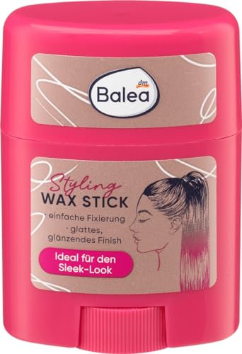 Balea Haar Wax Stick, 25 g Styling schnelle Fixierung auch Babyhaar geeignet Mangobutter und Avocadoöl