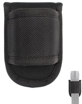 Flashlight Holster Duty Belt Open Top D Cell Flashlight Holder Tactical Belt Flashlight Pouch Nylon Compact Flashlight Case, Fits 2inch, 2.25inch Work Belts