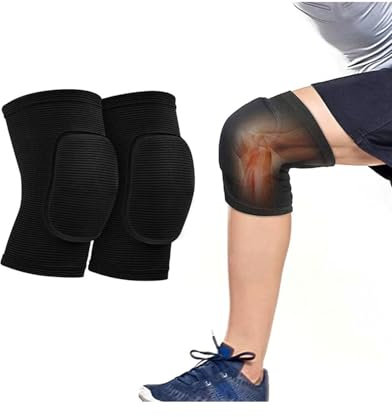 KGDUYC Paquete de 2 rodilleras de baile, rodilleras deportivas,juego de rodilleras deportivas, rodilleras elásticas transpirables, rodilleras de baile para niños y adultos para correr, deportes, yoga
