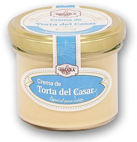 Crema De Queso Para Untar, Torta Del Casar En Bote De Cristal, Aperitivos Gourmet, 125 Gramos De Queso Crema, Deliciosa Crema De Queso de Untar Artesanal - Rosara