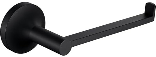 APLusee Toilettenpapierhalter, mattschwarz, 304 Edelstahl, zur Wandmontage