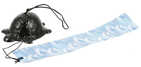 Milisten Eisen Schildkröte Windspiel Kreative Garten Deko Wetterfestes Hängedeko Für Balkon Und Terrasse Symbolisiert Glück Und Harmonie Im Freien