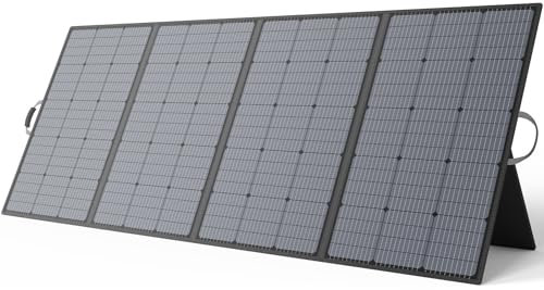 MHPOWOS 400W Tragbare Solarpanel, Faltbare Solarmodul Kit komplett mit einem verstellbaren Kickstand, Wasserdicht IP67 für Outdoor Camping Portable Power Station Wohnmobil RV Garten Balkon
