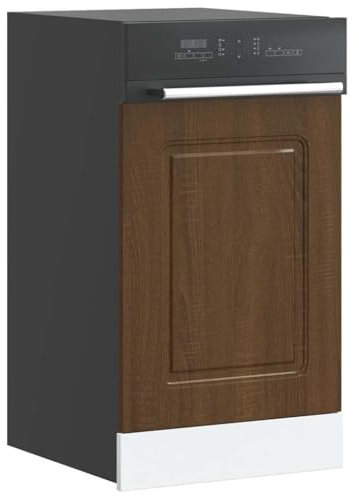 Jiangboyue-853654 - Pannello per lavastoviglie Kalmar, rovere marrone, 45 x 1,5 x 67 cm