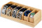 Niciksty Organizer per Cintura in Bambù, 6 Scomparti, Espositore per Cintura da Uomo, Portacinture-Porta Cintura in Bambù per Armadio e Cassetto per Armadio e Cassetto