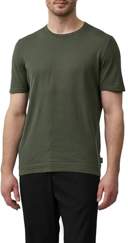 s.Oliver Gestricktes T-Shirt aus Baumwoll-Seidenmix
