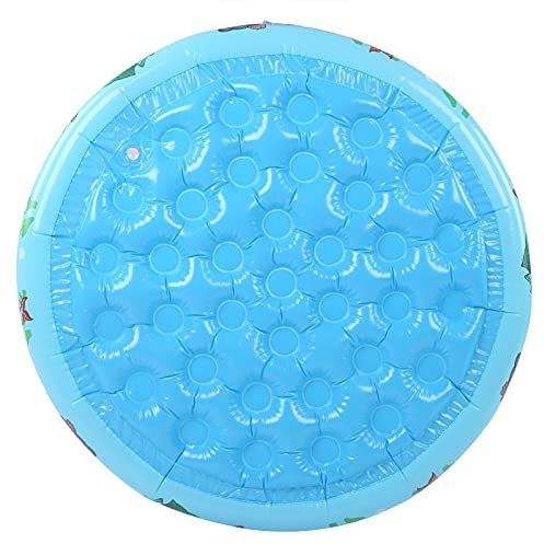 Caractéristique de l'eau des Enfants Ronde - Piscine de Jeu Bleu Gonflable Piscine de Natation Outil de bébé Léger pour Le Jardin d'été (120 cm)