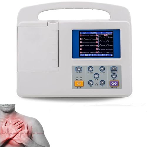 Électrocardiographe Numérique Portable, Électrocardiographe À 3 Canaux, Écran Couleur Large De 3,5 Pouces, Moniteur Cardiaque À 12 Dérivations, Pour Diagnostic Au Chevet Du Patient, Salle D'opération