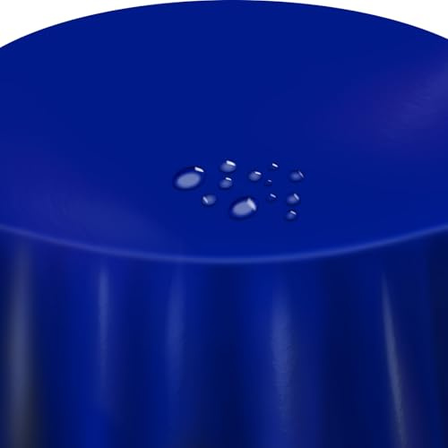 Wachstuch Tischdecke Glatt Uni Rund 120 cm Dunkelblau abwaschbar, wasserabweisend